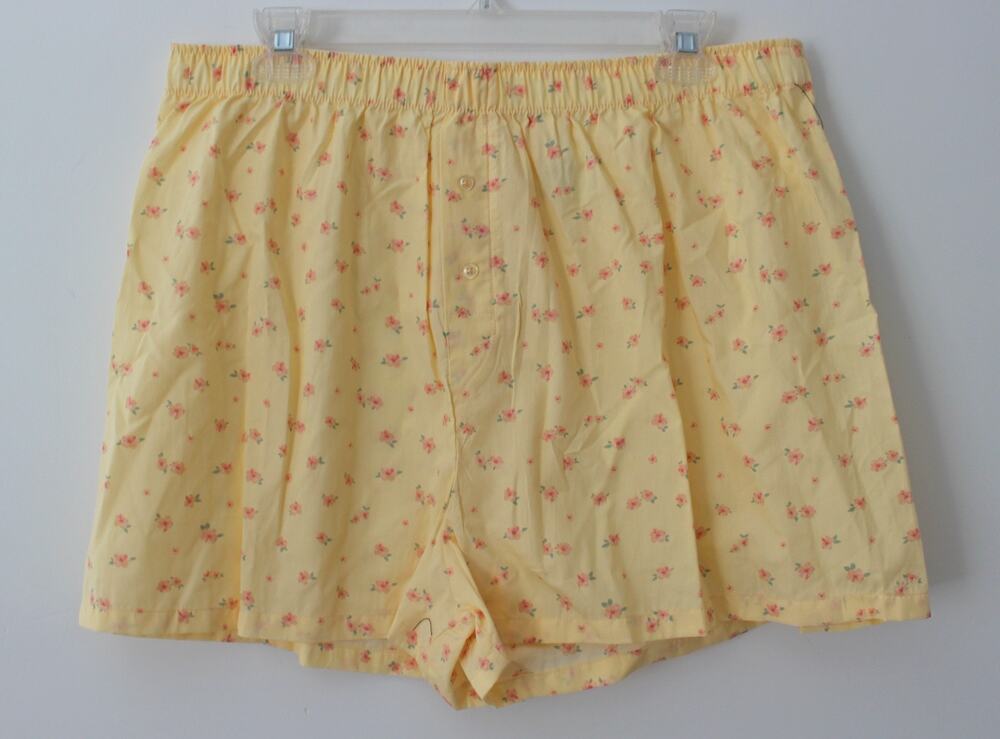 No Boundaries Womens Sleepwear Boxer Shorts Tender Lemon Multisize NWT